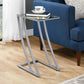 Accent Table C-Shaped with Sturdy Construction