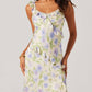 Astr - Rosalina Satin Ruffle Midi Dress