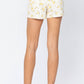 Judy Blue - Flower Print Mid-Rise Shorts