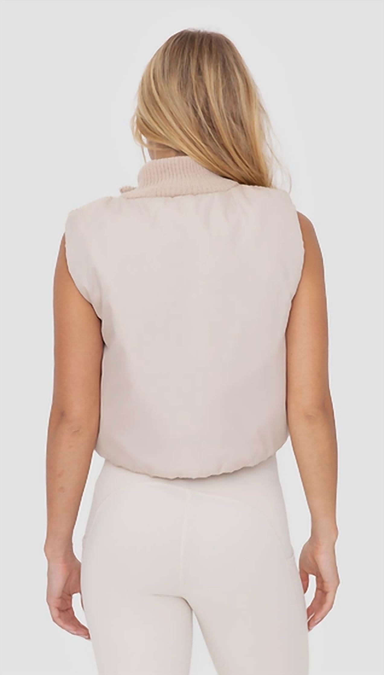 Mono B - Hybrid Cropped Puffer Vest
