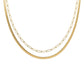 Brenda Grands - Women's Herringbone Layered Necklace