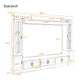 Wall Unit Entertainment Center With Bookshelves For TVs Up To 80"