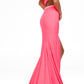 Ashleylauren - One Shoulder Jersey Gown