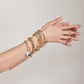 Eklexic - Women's Dual Chain Bracelet With Lage Enamel Yin Yang Pendant