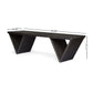 Gloaming Outdoor Bench With Slat Design And Triangular Base