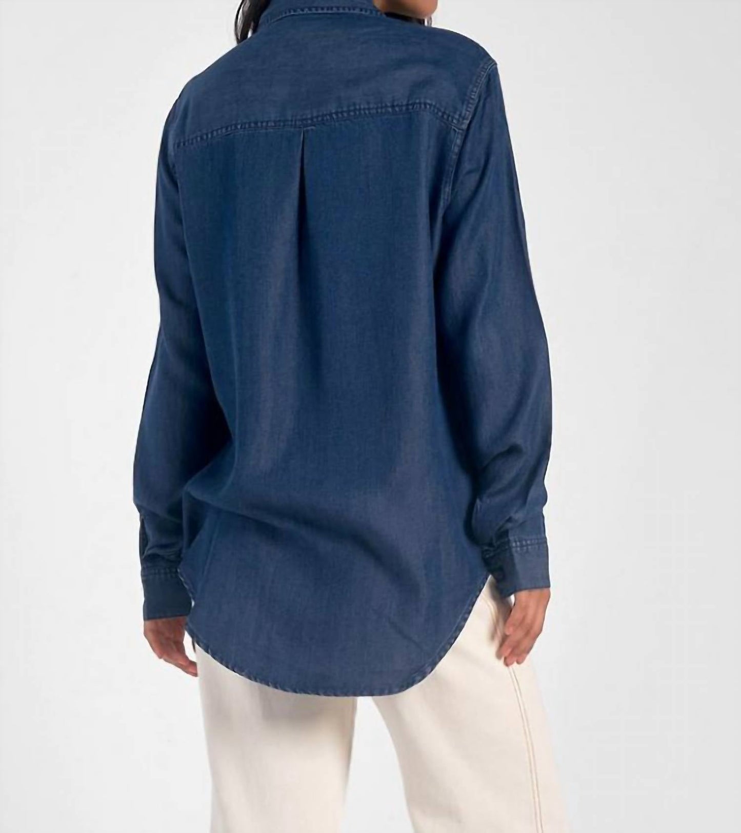 Elan - DENIM BUTTON DOWN SHIRT