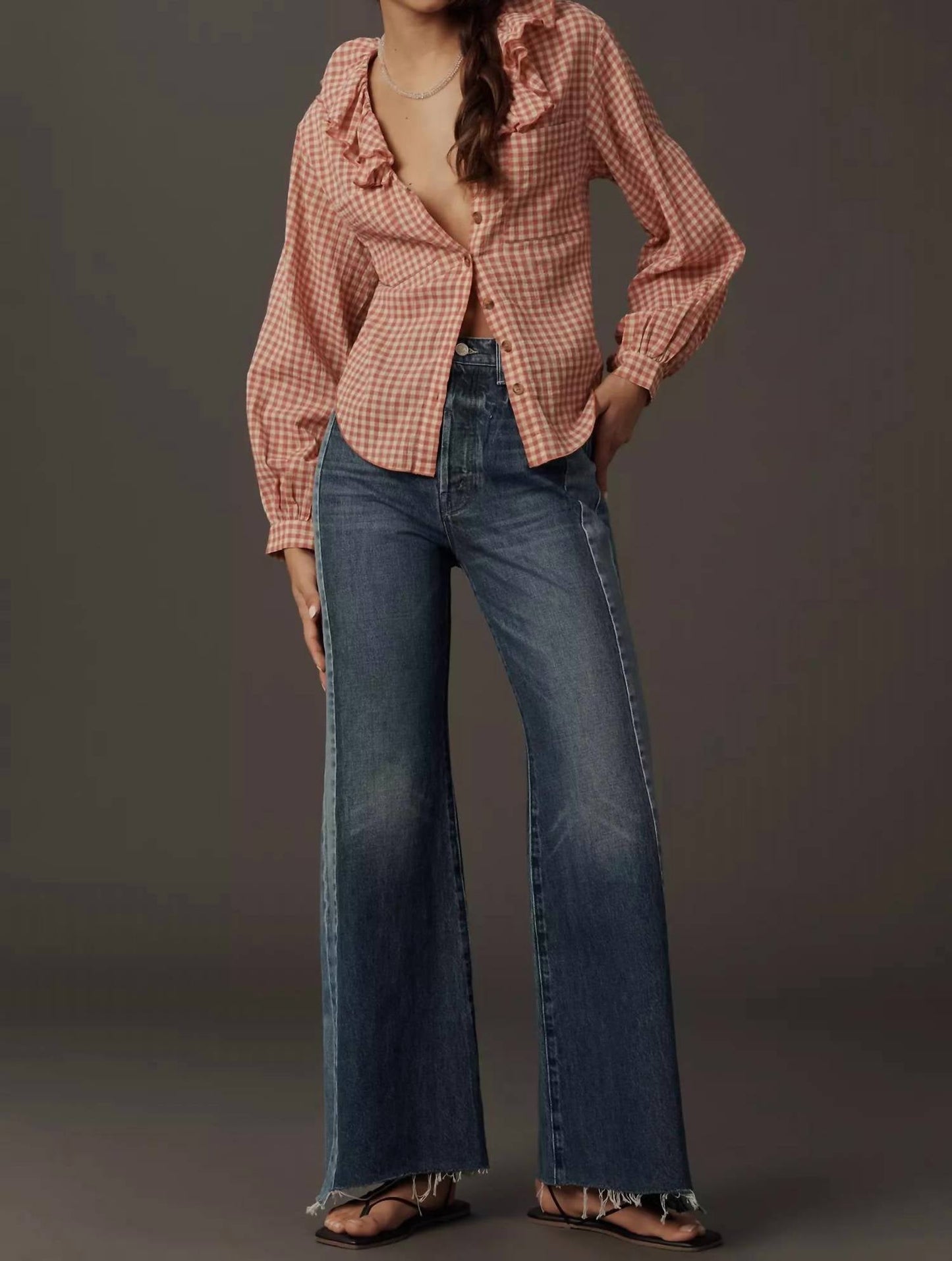 Mother - The Tux Sidestepper Sneak Fray Jeans