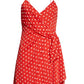 Alice + Olivia - Daisy Floral Tie Wrap Mini Dress