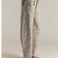 Free People - Good Luck Printed Mid Rise Barrel Jeans