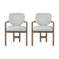 Upholstered Arm Dining Chairs (Set of 2)