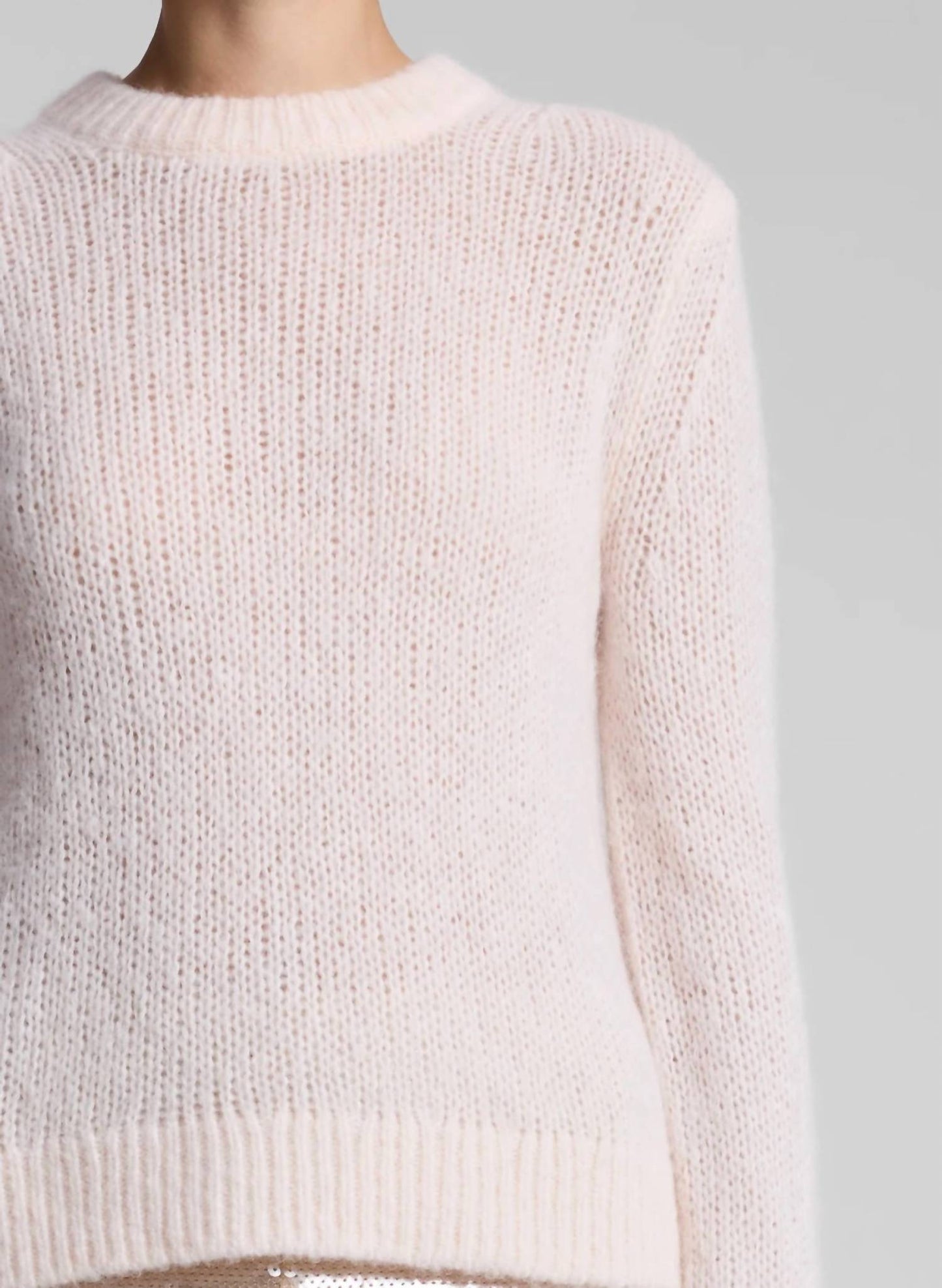 A.L.C. - Bowie Sheer Alpaca Crewneck Sweater