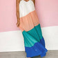 Entro - Colorblock V-neck Dress