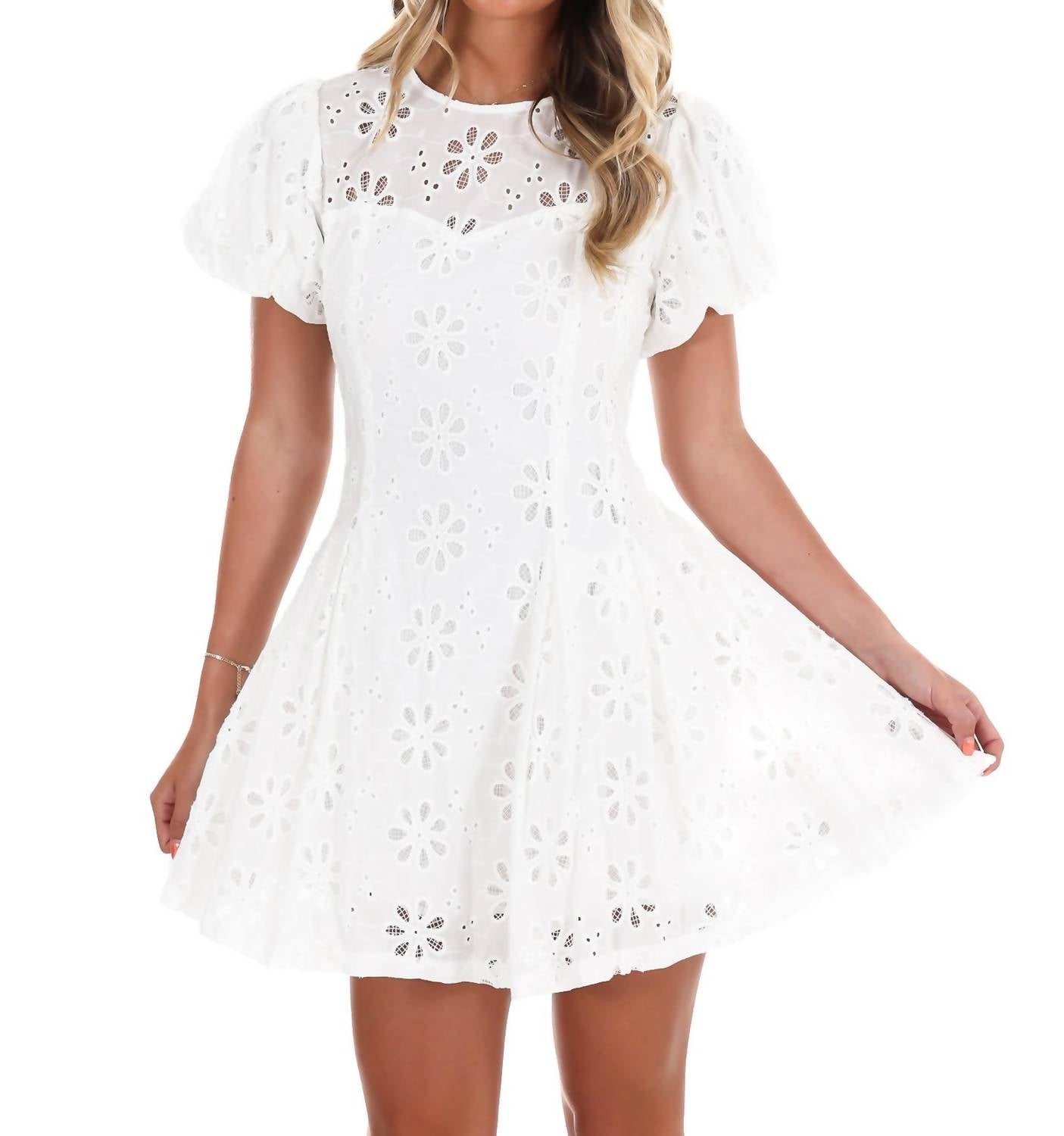 Ee:Some - Forever Changing Lace Mini Dress