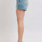 Judy Blue - Mid Rise Button-fly Destroy Shorts