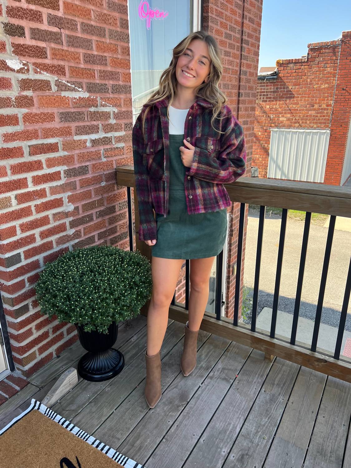 Entro - Oaklee Plaid Shacket
