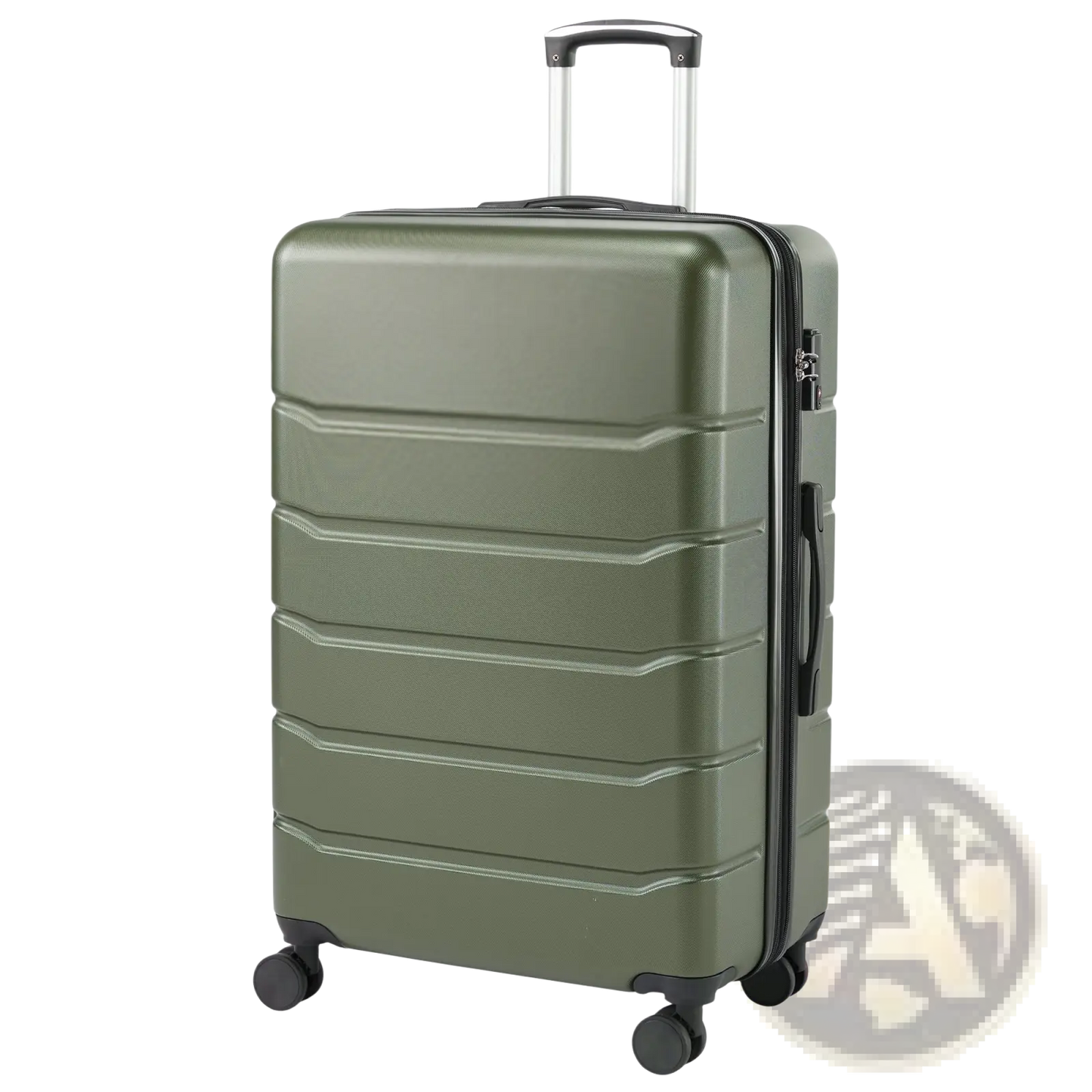 Abs Spinner Luggage Expandable Hard Shell Suitcase Case