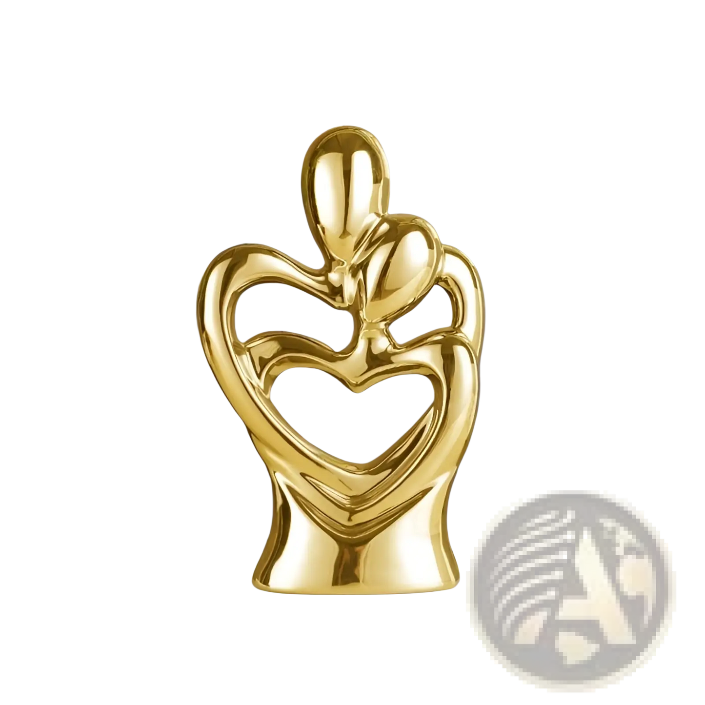 Abstract Heart Ceramic Figurine Modern Home Decor