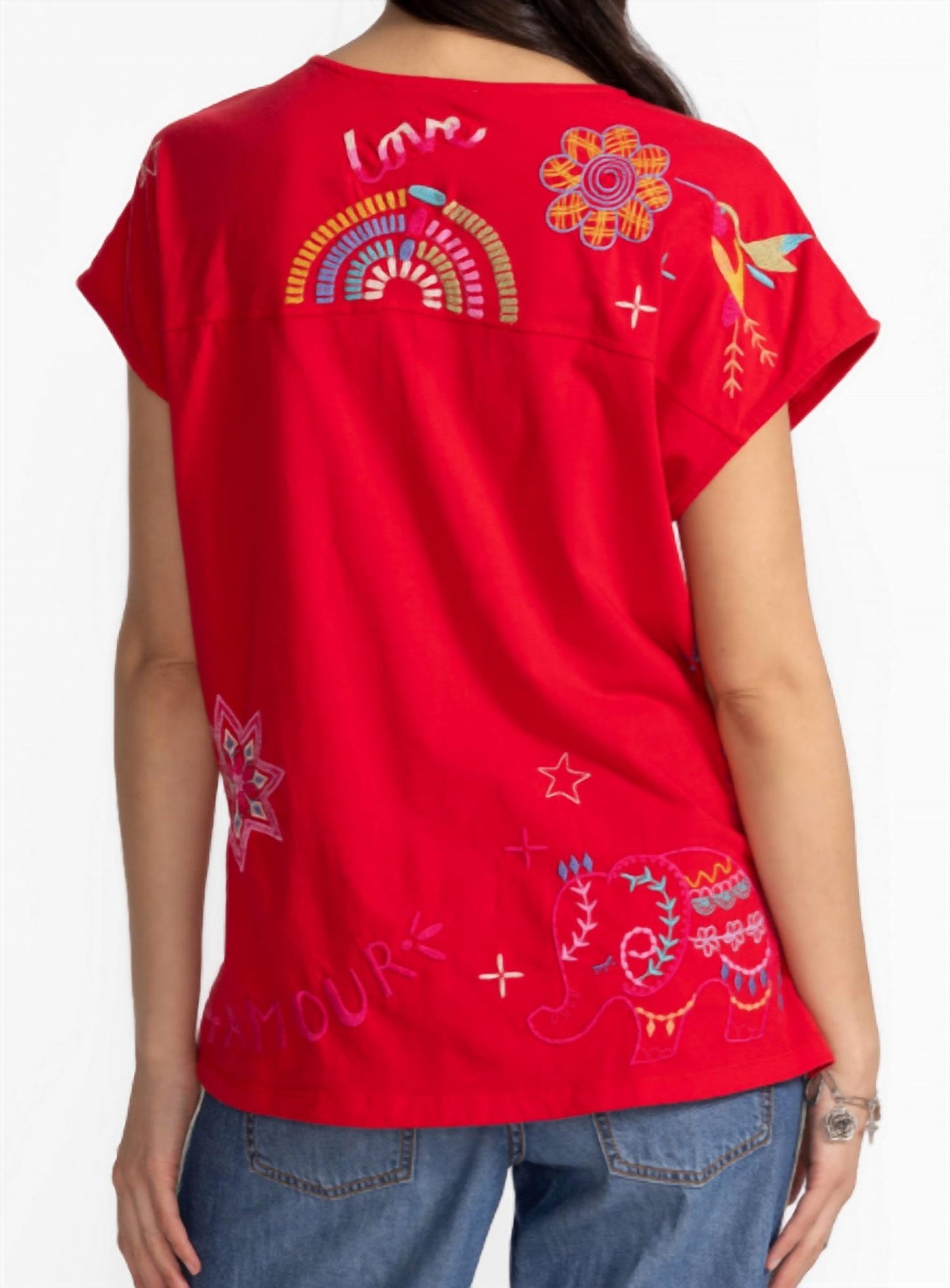 Johnny Was - Easy Paneled V-neck Tee