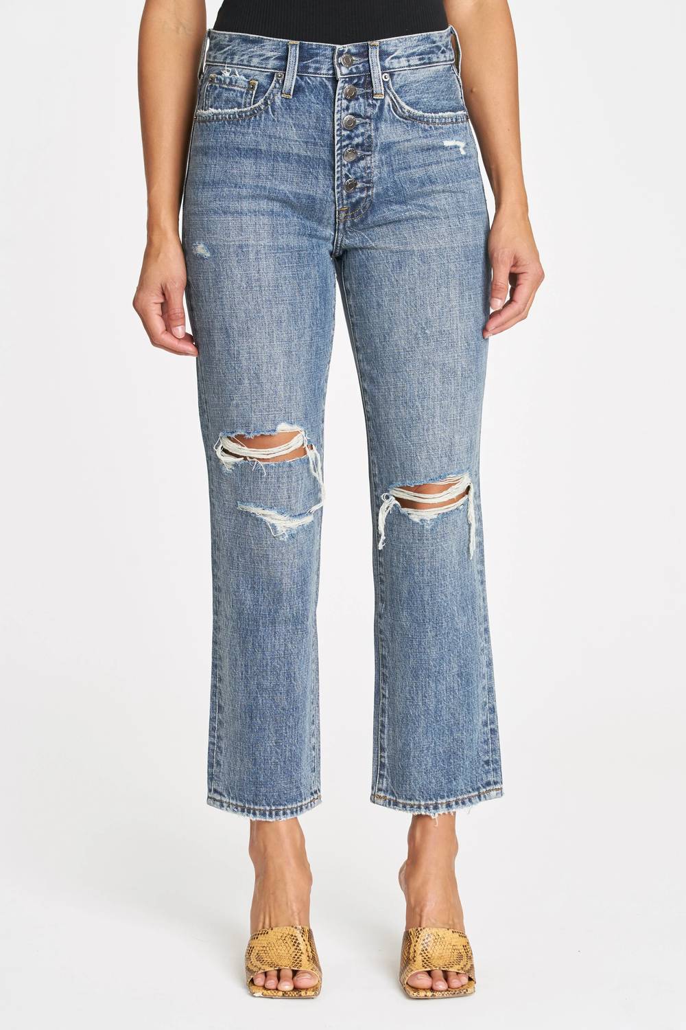 Pistola - Charlie High Rise Straight Jeans