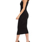 Good American - TOUCH CUT IN TANK MIDI DRESS
