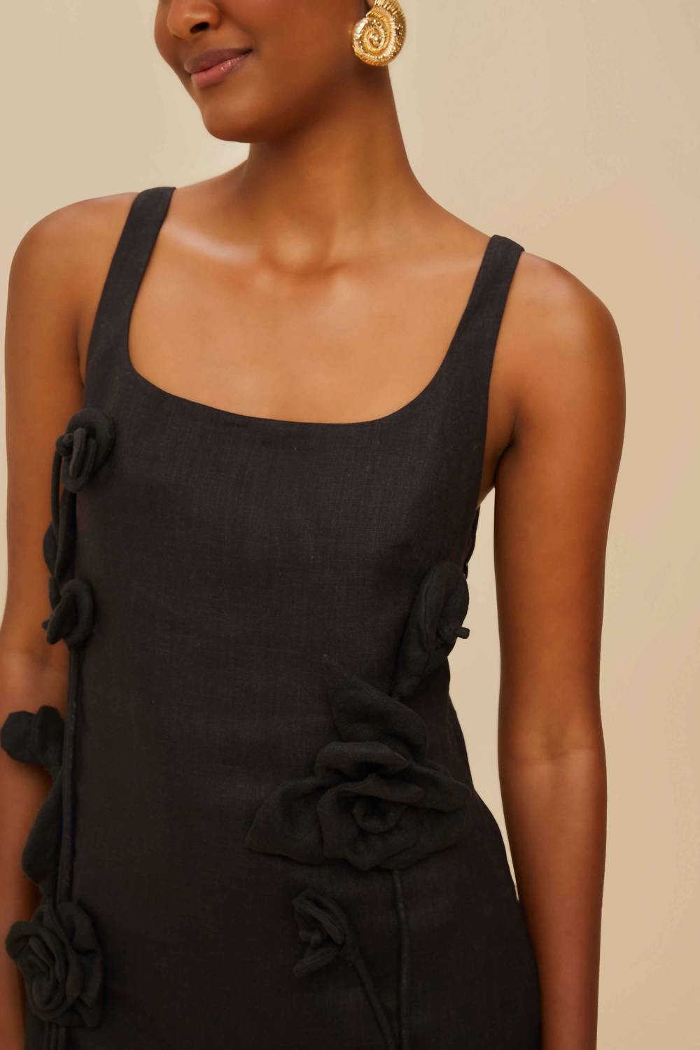 Farm Rio - Premium Linen Sleeveless Mini Dress