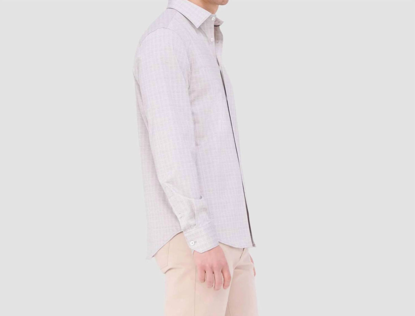 Bugatchi Uomo - Jimmy Double Sided Plaid/herringbone Ooohcotton Shirt