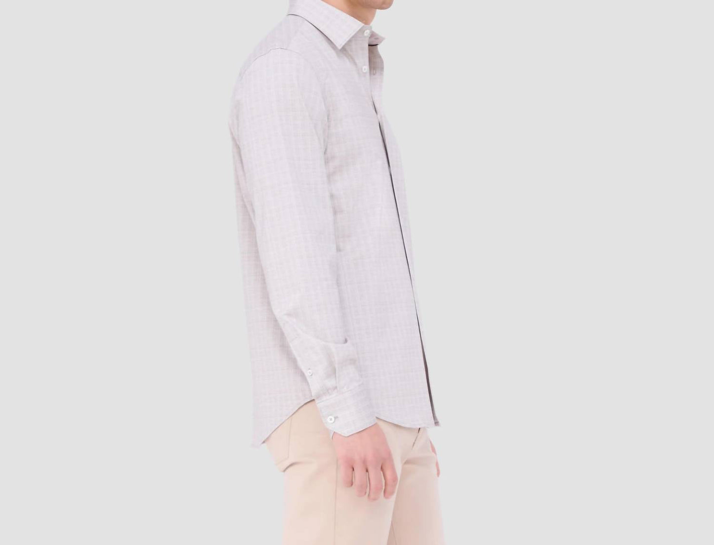 Bugatchi Uomo - Jimmy Double Sided Plaid/herringbone Ooohcotton Shirt