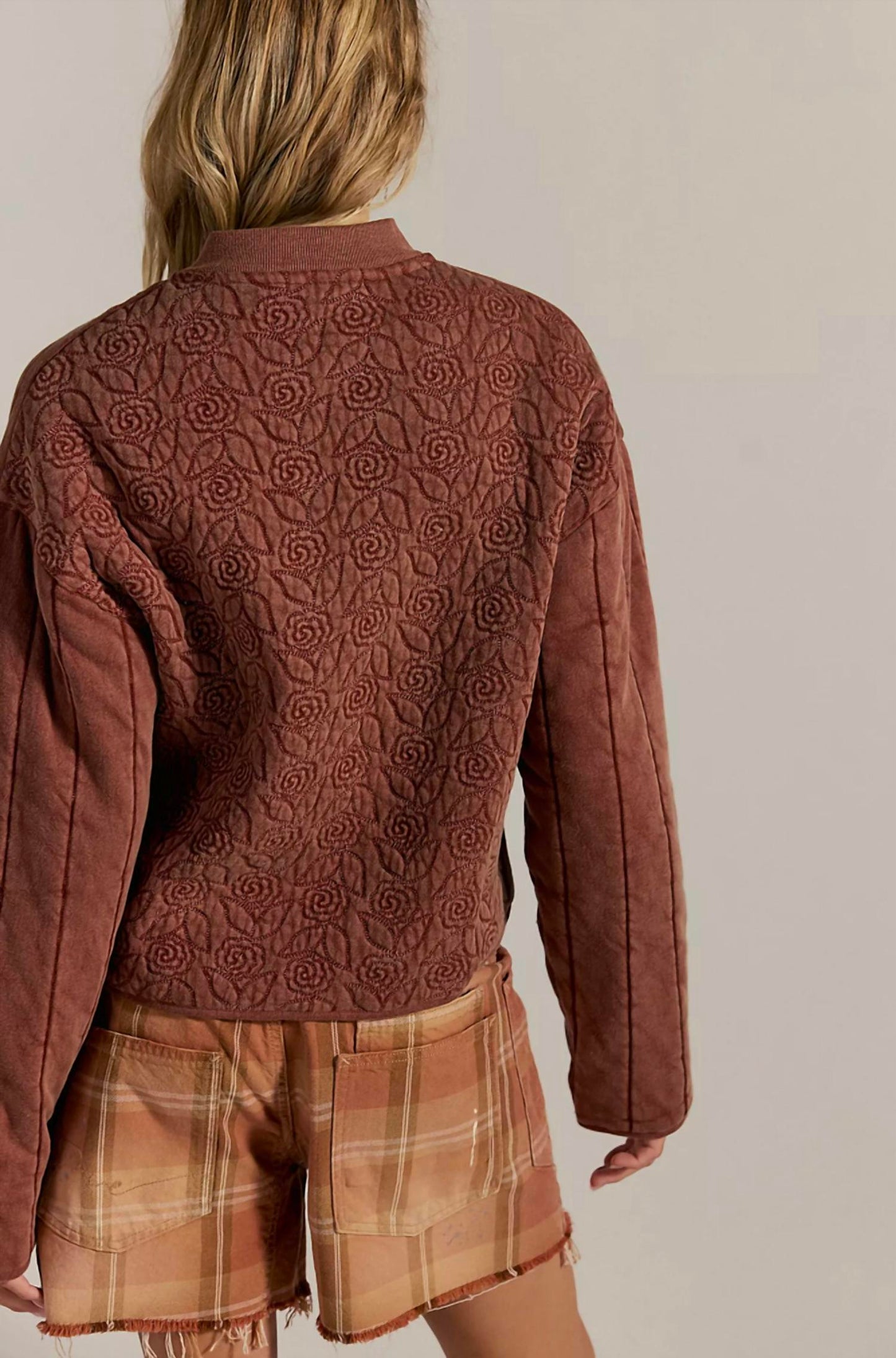 Free People - Women's Rose Zip Up Sweatshirt