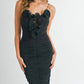 Mable - Corsage Bae Bodycon Midi Dress