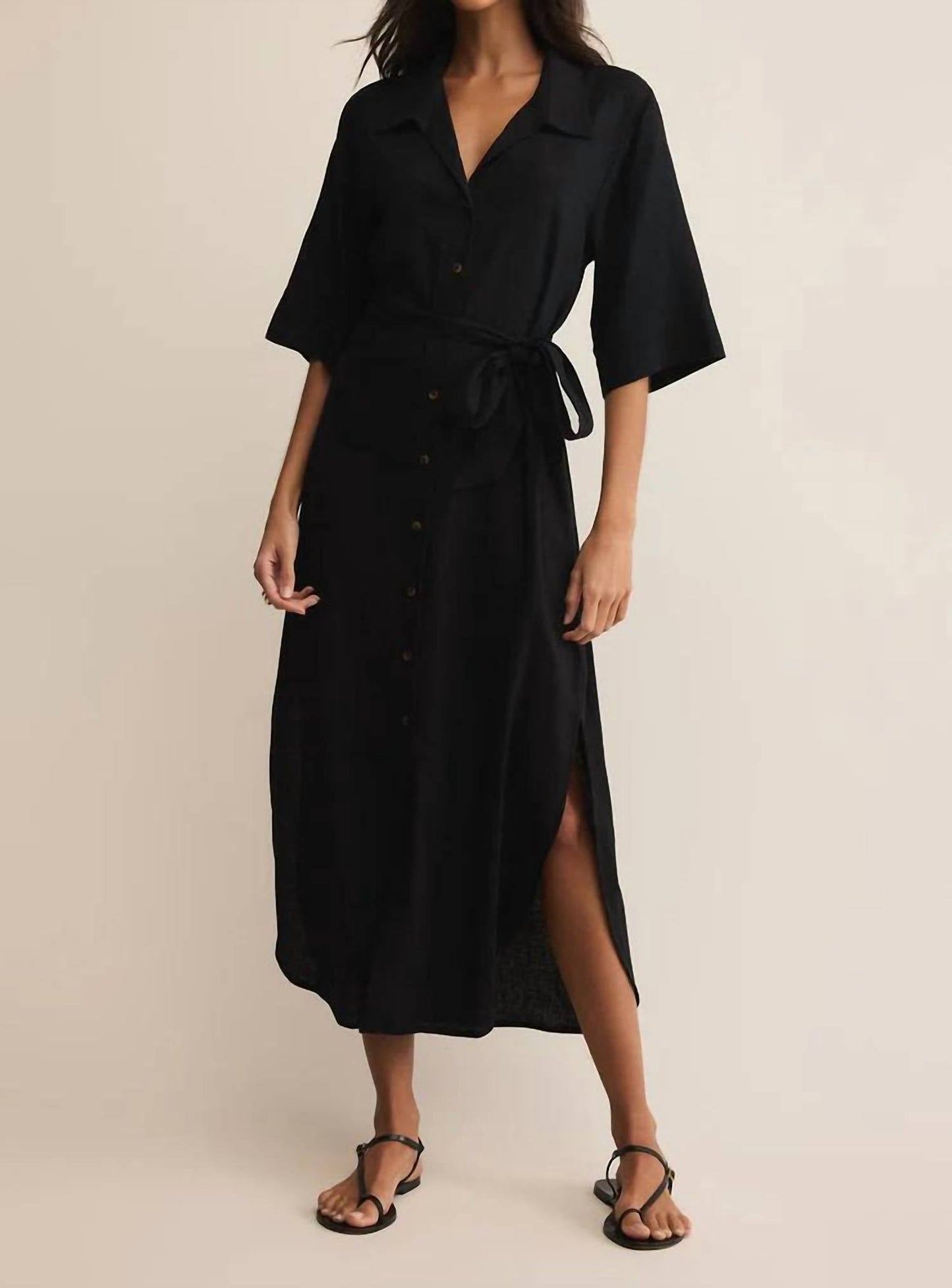 Z Supply - Brise Linen Midi Shirt Dress