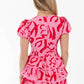 Day + Moon - Tiered Ruffle Romper Dress With Lace