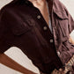 Free People - Marci Button Front Cuffed Shortall Romper
