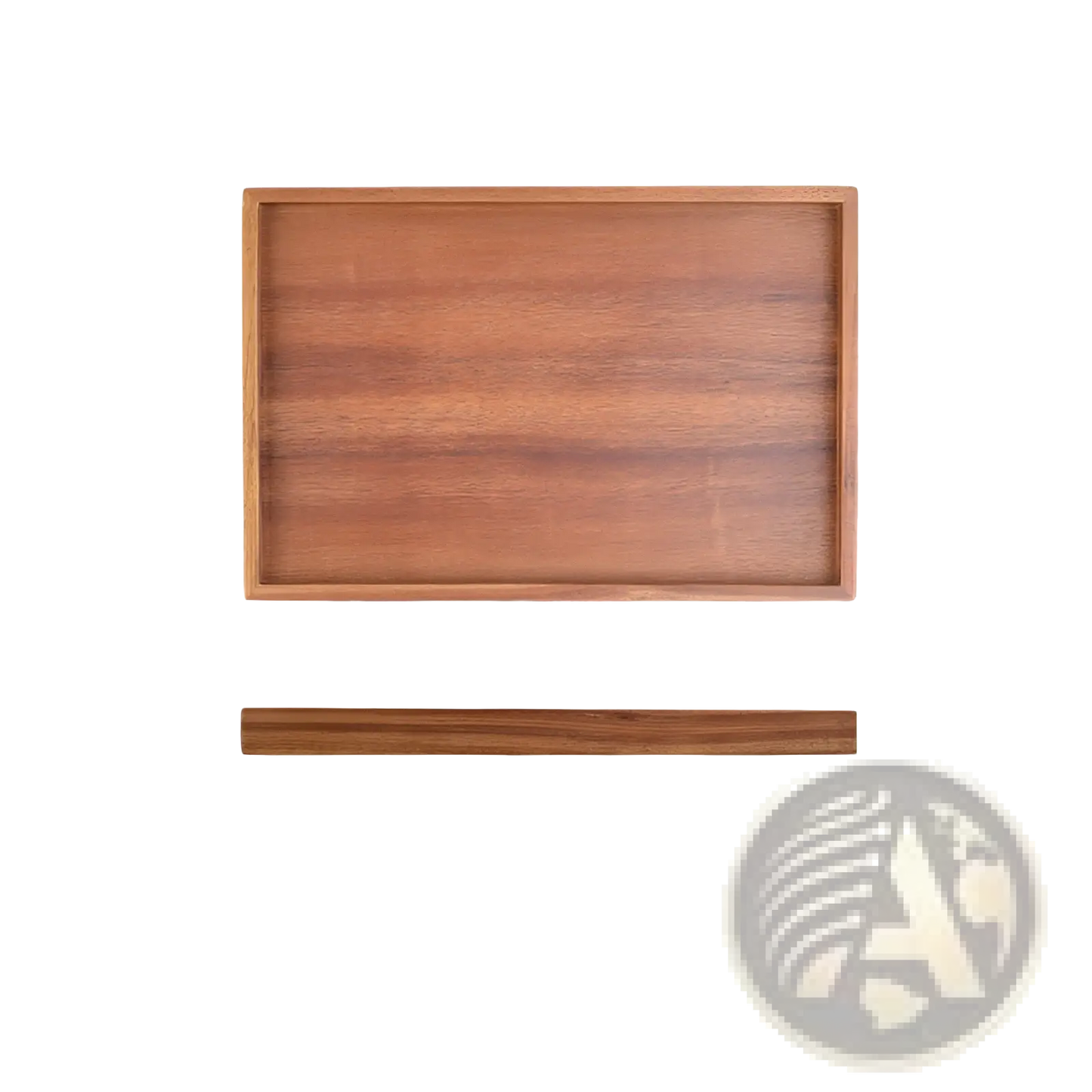 Acacia Wood Rectangular Serving Tray Hand Polished