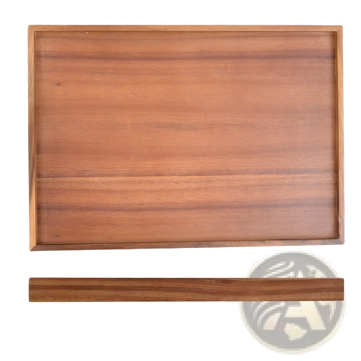 Acacia Wood Rectangular Serving Tray Hand Polished