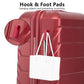 Set 3PCs 20'/24'/28' ABS Spinner Wheel Luggage Wine Red