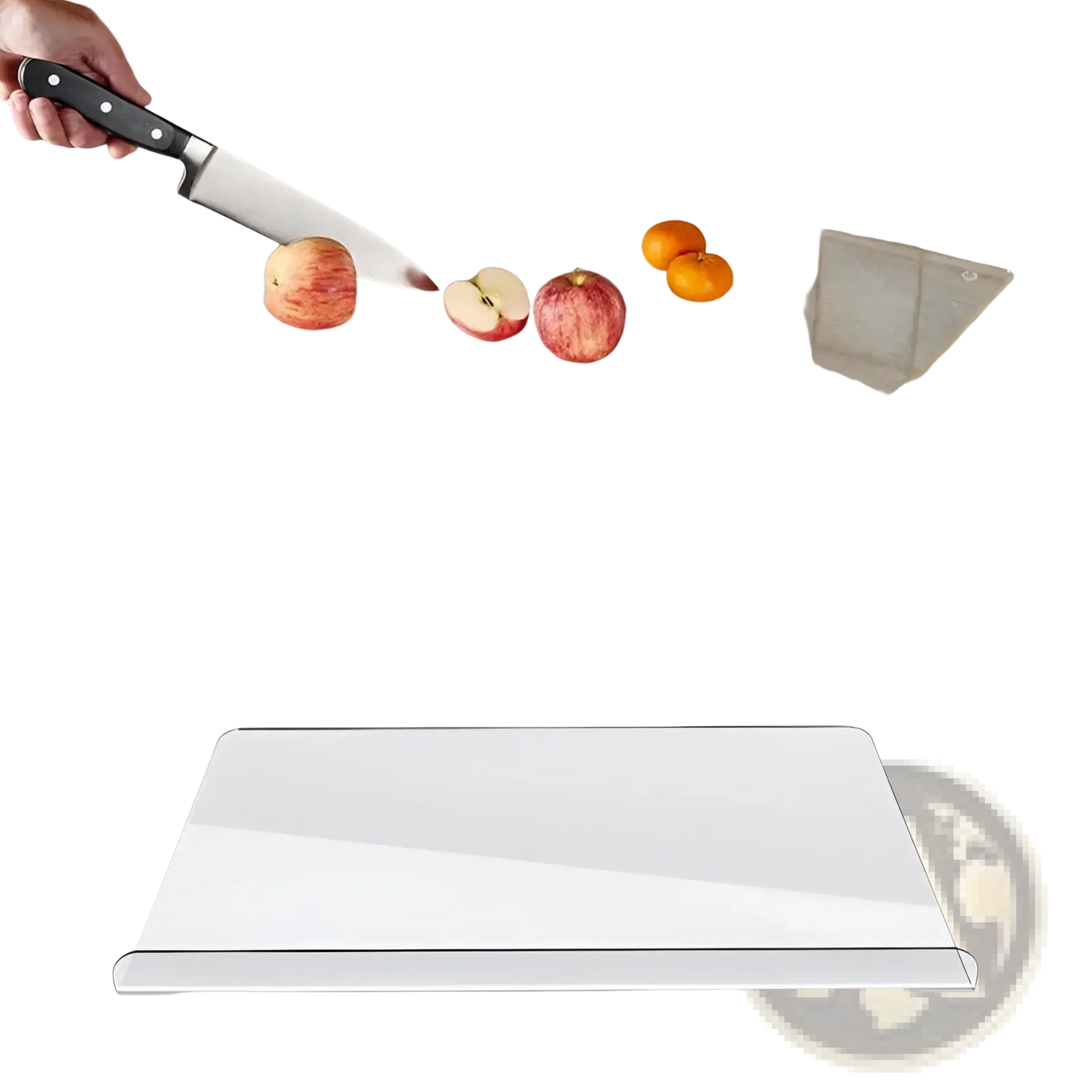 Acrylic Cutting Board Non Slip Clear Kitchen Mat