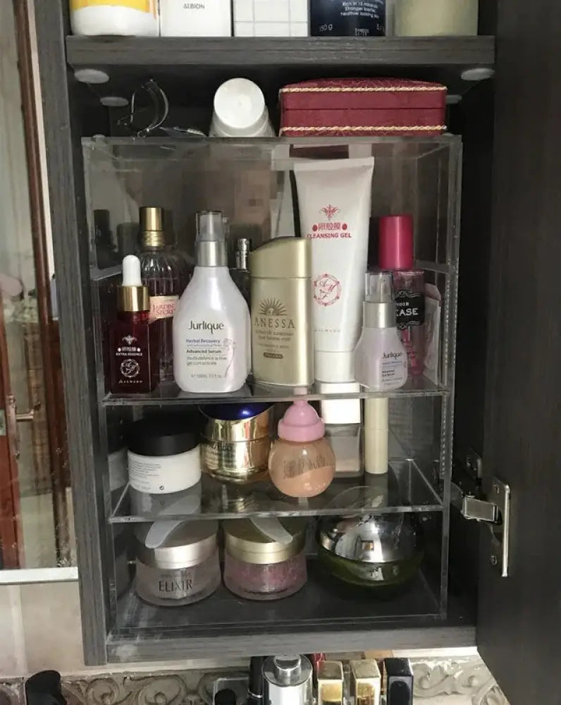 Dustproof Clear Acrylic Stackable Makeup Organizer