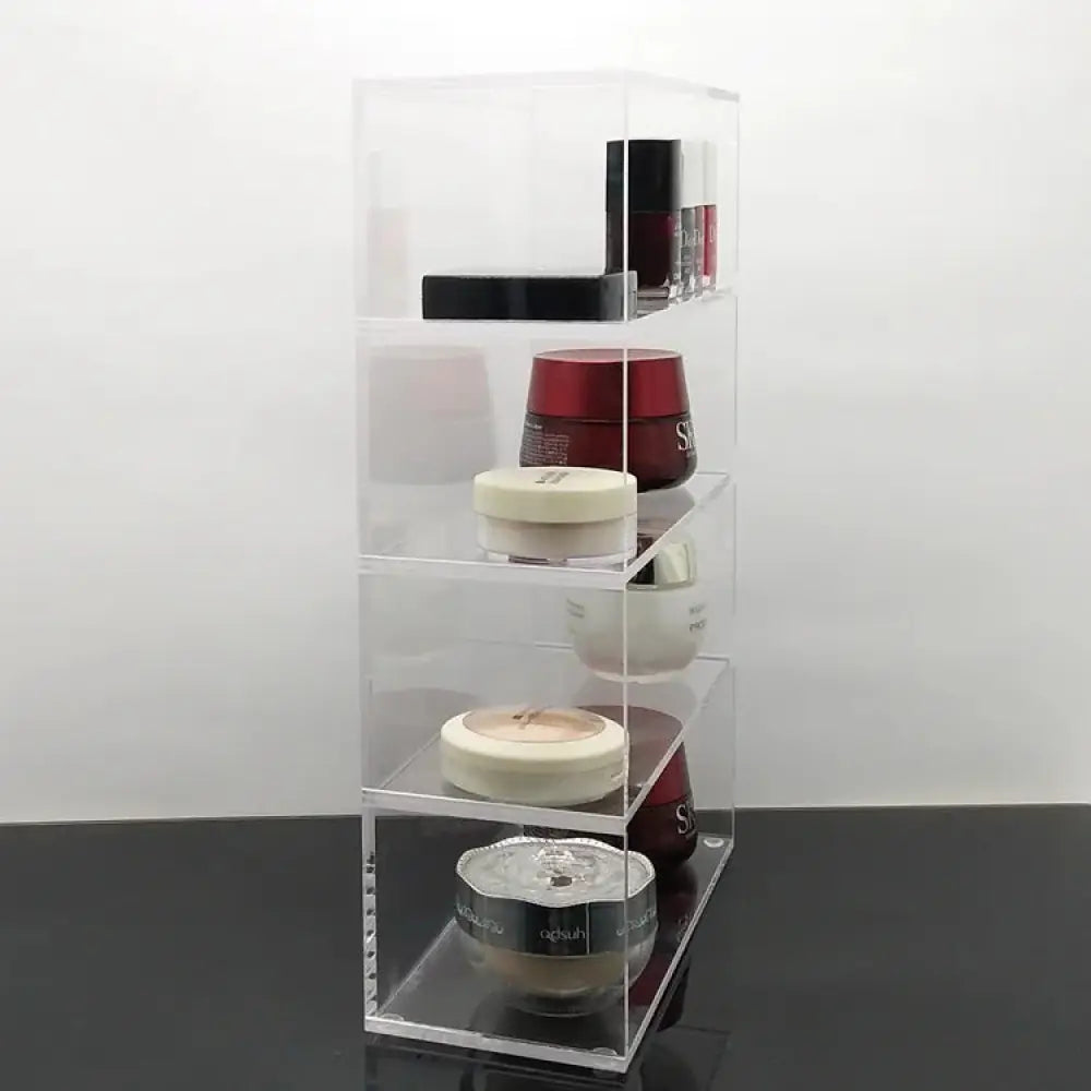 Dustproof Clear Acrylic Stackable Makeup Organizer
