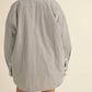 Klesis - Striped Padded Oversized Shacket