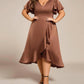 Ever-Pretty - Elegant Satin Midi Dress