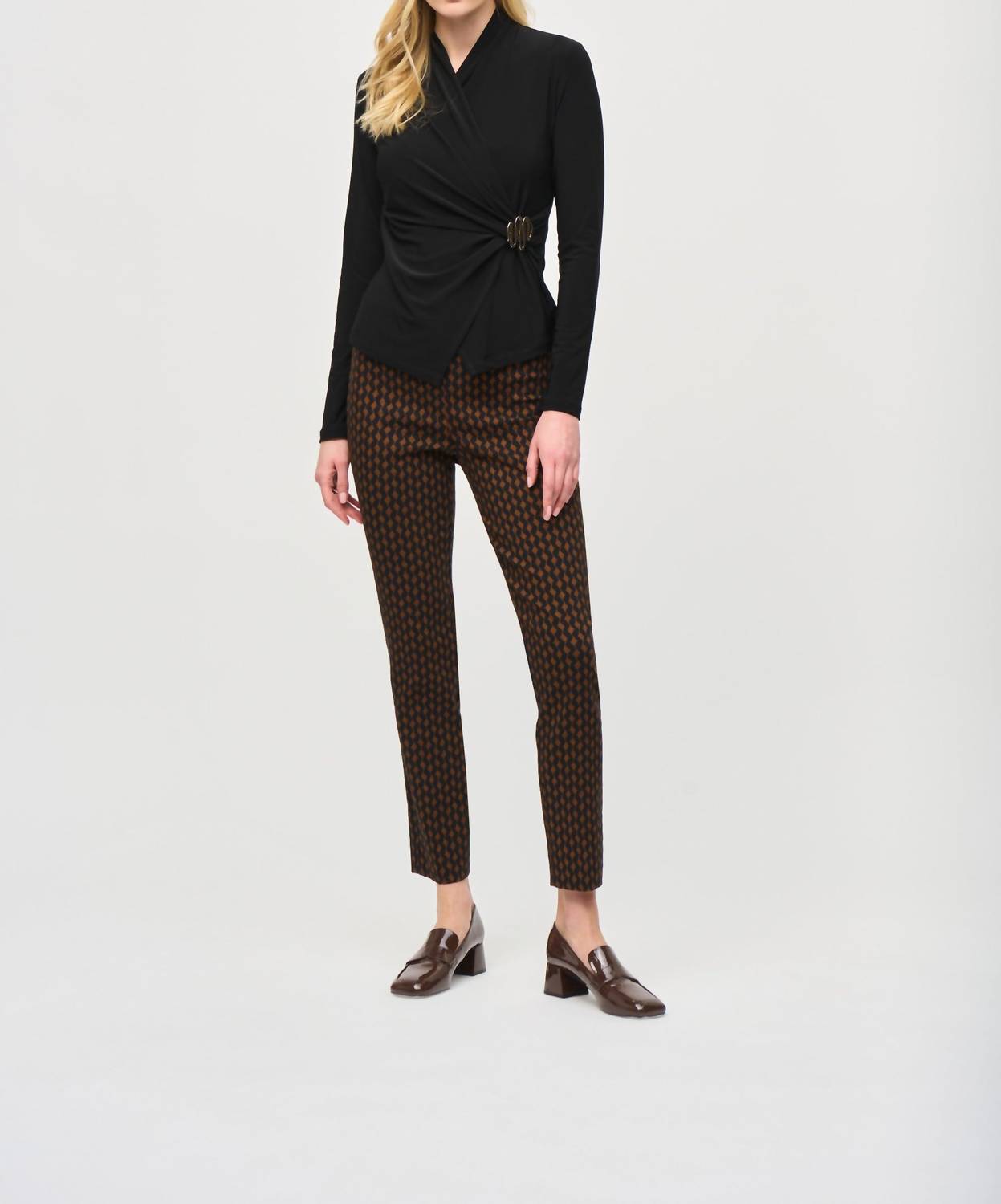 Joseph Ribkoff - Silky Knit Fitted Wrap Top