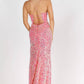 Vienna Prom - Lace-up Back Sequin Evening Long Gown
