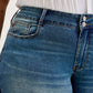Judy Blue - Cool Denim With Cross Back Belt Loop Boyfriend Jeans