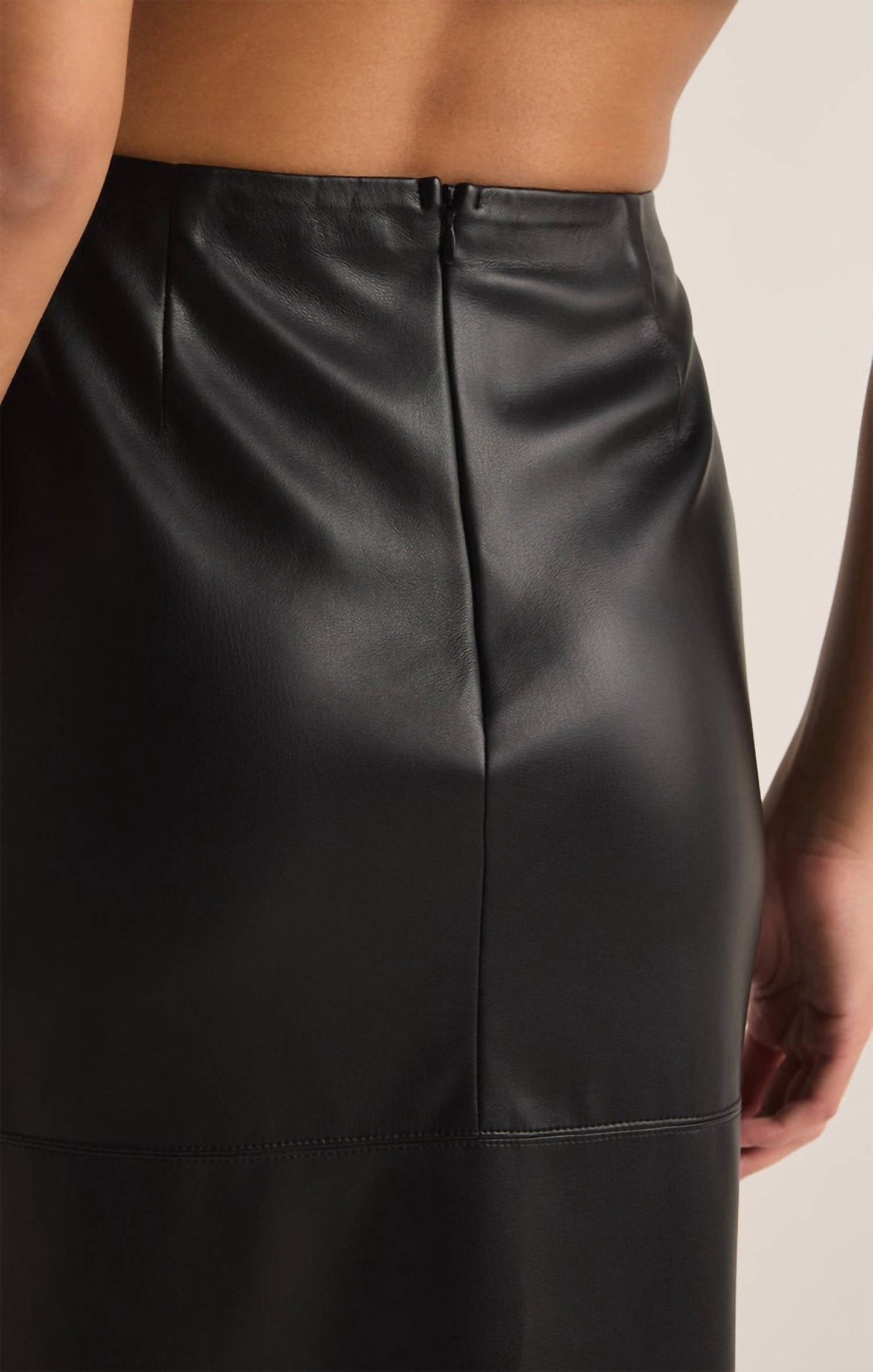 Z Supply - Metropolitan Faux Leather Midi Skirt