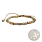 Adjustable African Turquoise Braided Leather Bracelet