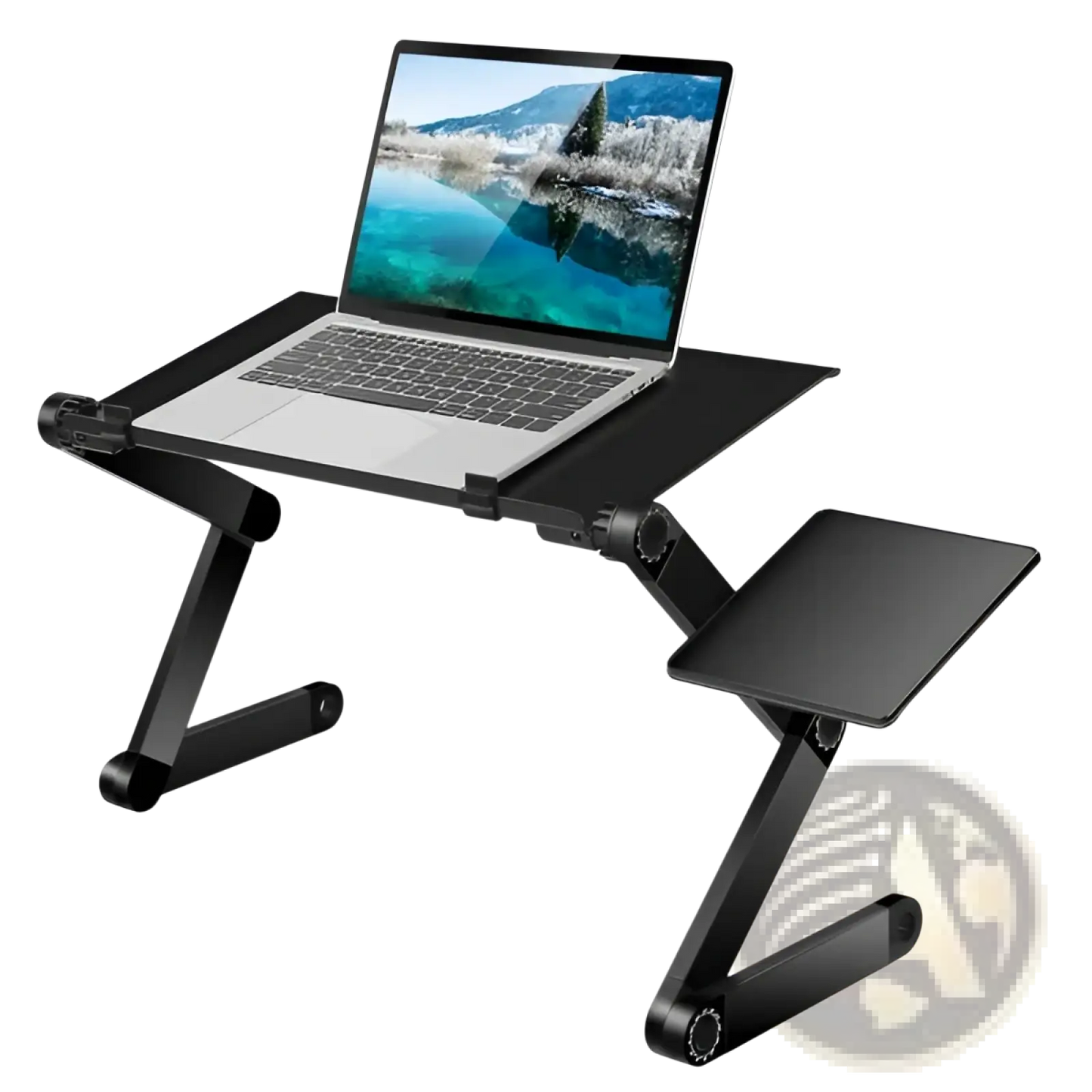 Adjustable Laptop Table with Mouse Board and Cooling Holes