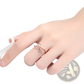Adjustable Minimalist Music Note and Heart Rings in Rose Gold