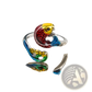 Adjustable Peacock and Fish Crochet Tension Rings