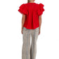 Easel - Golden Hour Poplin Top