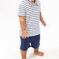 Angel Dear - Rib Shirt & French Terry Short Set